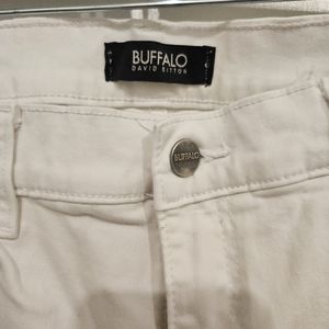 Buffalo Jeans white distressed jeans